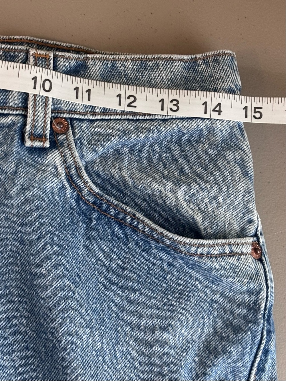 Levi's 512 vintage 90s Light wash Blue Slim tapered Denim Jeans size 13 Short - Picture 11 of 11